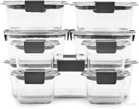 img 1 attached to Optimized Rubbermaid Brilliance Food Storage Container Set (22-Piece)