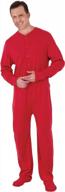 👖 ultimate comfort: pajamagram men's cotton onesie pajamas logo