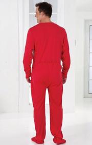 img 3 attached to 👖 Ultimate Comfort: PajamaGram Men's Cotton Onesie Pajamas