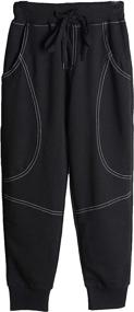 img 1 attached to 👖 BASELE Fashion Sweatpants with Drawstring for Boys - Athletic Clothing Pants