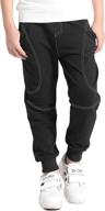 👖 basele fashion sweatpants with drawstring for boys - athletic clothing pants logo