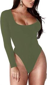 img 3 attached to BelleLovin Womens T Shirt Bodysuit Jumpsuits Women's Clothing via Bodysuits