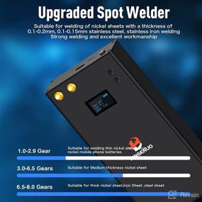 img 2 attached to BINGENUO 11000mAh Mini Battery Spot Welder: LCD Screen, 80 Gears - Portable Handheld DIY Spot Welding Machine