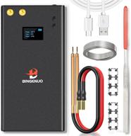 bingenuo 11000mah mini battery spot welder: lcd screen, 80 gears - portable handheld diy spot welding machine logo