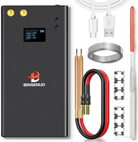 img 4 attached to BINGENUO 11000mAh Mini Battery Spot Welder: LCD Screen, 80 Gears - Portable Handheld DIY Spot Welding Machine