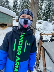 img 5 attached to Венсвелл Кидс Балаclava: Идеальная ветрозащитная маска для лыж и зимнее согревание лица для мальчиков и девочек в холодную погоду.