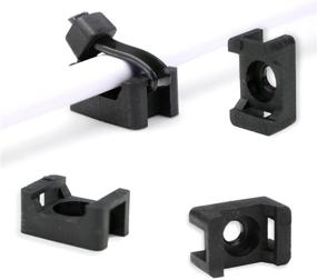 img 3 attached to 🔗 Black QualGear CM1-B-100-P Cable Tie Mount