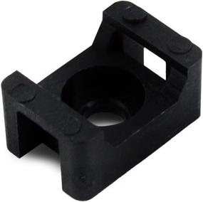 img 1 attached to 🔗 Black QualGear CM1-B-100-P Cable Tie Mount