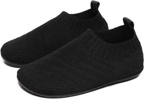 img 2 attached to 👟 QZKDM Lightweight Toddler Slippers for Boys - QZ2065 Black 29, Shoes, Slippers