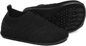 img 4 attached to 👟 QZKDM Lightweight Toddler Slippers for Boys - QZ2065 Black 29, Shoes, Slippers