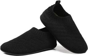 img 3 attached to 👟 QZKDM Lightweight Toddler Slippers for Boys - QZ2065 Black 29, Shoes, Slippers