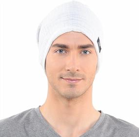 img 2 attached to Men'S Distressed Slouchy Beanie Skull Cap - Lightweight And Perfect For Summer - FORBUSITE