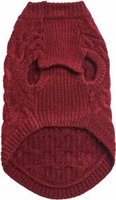 img 1 attached to Blueberry Pet Knit Dog Sweaters with Classic Fuzzy Textured Design in 7 Colors