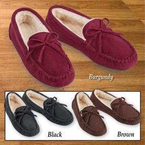 img 1 attached to Fashionable And Comfortable: Women'S Faux Suede Moccasins From Collections Etc