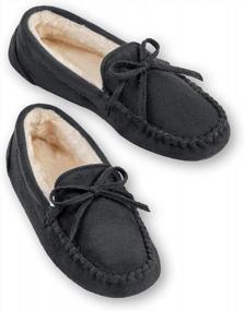 img 4 attached to Fashionable And Comfortable: Women'S Faux Suede Moccasins From Collections Etc