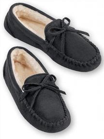 img 2 attached to Fashionable And Comfortable: Women'S Faux Suede Moccasins From Collections Etc