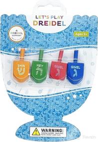 img 2 attached to The Dreidel Company Wood Multi-Colored Dreidels: Celebrate Hanukkah with Medium-Sized Draydels (4-Pack) + English Transliteration