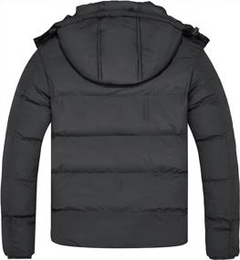 img 3 attached to Thick And Cozy Men'S Winter Puffer Jacket With Hood - FARVALUE Warm Parka Outwear For Cold Weather