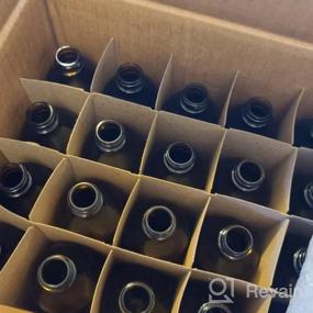 img 5 attached to Получите 24 упаковки по 4 унции. Круглые стеклянные бутылки Amber Boston с капельницами от GBO GLASSBOTTLEOUTLET.COM