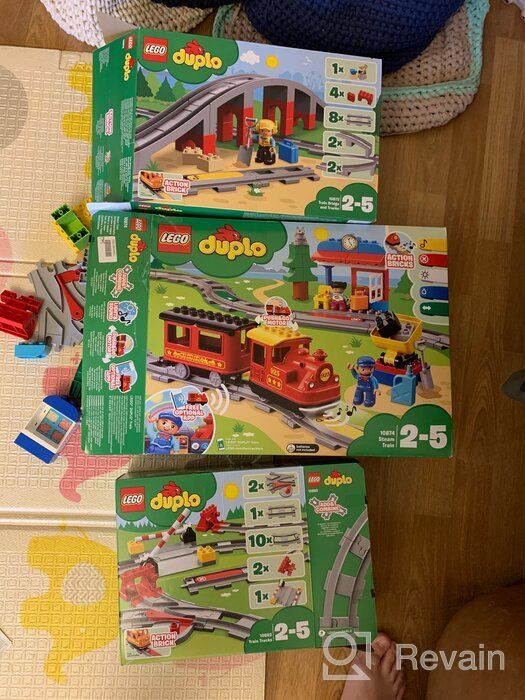 img 2 attached to LEGO DUPLO Steam Train 10874 Remote-Control Building Blocks Set 🚂 - Fun & Educational Birthday Gift for Toddlers - 59 Pieces review by Agata Jasiczek ᠌