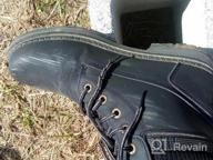 img 1 attached to Hiker Chic: Waterproof Women'S Ankle Boots With Combat Style And Low Heel review by Julie Purvis