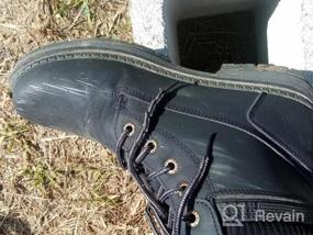 img 7 attached to Hiker Chic: Waterproof Women'S Ankle Boots With Combat Style And Low Heel