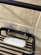 img 1 attached to Rustproof Shower Shelf Self Adhesive Wall Mount 2 Tiers Corner Caddy Basket Storage No Damage Bathroom Organizer By GERUIKE, Sliver review by Ricardo Fast