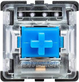 img 4 attached to Granvela 32-Pack Of Gateron KS-8 Blue Switches для механических клавиатур - 3-контактный черный корпус и совместимость с SMD RGB-подсветкой
