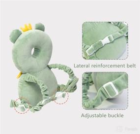 img 1 attached to 🐸 Feidoog Frog Baby Head Protector Cushion Backpack with 3 Knee Pads for Walking & Crawling