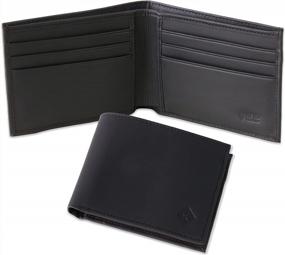 img 4 attached to Kolossus Wallet For Men, Full Grain Leather, Minimalist Slim, RFID Blocking, Billfold With 6 Card Slots (Black)
