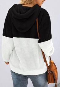 img 1 attached to Kisscynest Women'S 1/4 Zip Fleece Hoodie Sherpa Sweatshirt Pullover - Oversized & Fuzzy