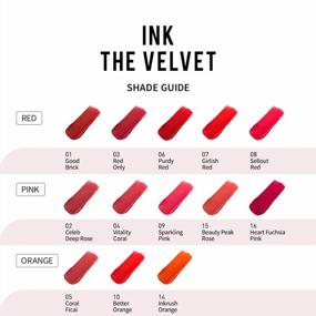 img 1 attached to Peripera Ink The Velvet Lip Tint: High Pigment, Longwear, Weightless, Red Only, Non-Tested On Animals & Paraben-Free