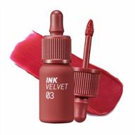peripera ink the velvet lip tint: high pigment, longwear, weightless, red only, non-tested on animals & paraben-free логотип