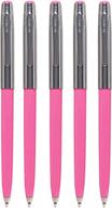 premium pink executive retractable pens - 5 pack made in usa for exceptional writing experience logo