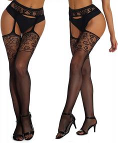 img 1 attached to Women'S High Waisted Fishnet Tights By MengPa - Perfect For Any Occasion!
