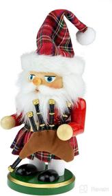 img 3 attached to 🏴 Clever Creations 7 Inch Scottish Santa Wooden Nutcracker - Festive Christmas Decor for Shelves and Tables - Traditional Scottish Themed Holiday Ornament