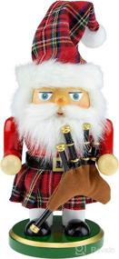 img 4 attached to 🏴 Clever Creations 7 Inch Scottish Santa Wooden Nutcracker - Festive Christmas Decor for Shelves and Tables - Traditional Scottish Themed Holiday Ornament