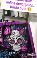 img 1 attached to Sleepwish Sugar Skull Fleece Blanket With Pink Skull And Flower Roses Design For Women And Girls, Soft And Cozy Skull Throw Blanket For Bed, Couch, Sofa, Chair, And Office Use (50" X 60") review by Daniel Reeder