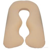 🛌 enhance your comfort with leachco back n belly chic body pillow replacement cover in sand logo