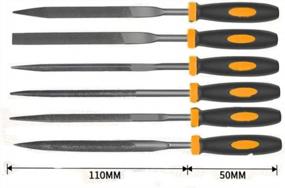img 2 attached to 19-Piece High Carbon Steel File Set With Carry Case - Includes Large Flat, Triangle, Half-Round, Round Files And 14-Needle File Set - Ideal Metal File Set For Premium Results - Tatoko File Set