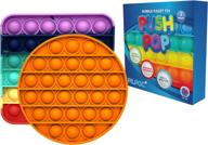 pilpoc sensory fidget toys - pop it, push pop, bubble toys for stress relief, relaxation, anxiety reduction - ideal for boys - small pop its pack, popper fidgets, mind-relaxing pop its logo