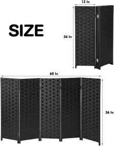 img 3 attached to Yangbaga Foldable and Detachable Cat Litter Box Privacy Screen - 3.1&#39; High, 5&#39; Wide: Great Decor, Easy to Store