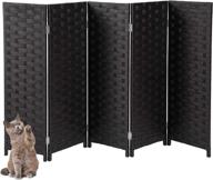 yangbaga foldable and detachable cat litter box privacy screen - 3.1&#39; high, 5&#39; wide: great decor, easy to store logo