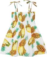 очаровательное платье с принтом подсолнухов и солнцезащитный костюм для малышей для девочек от 1 до 6 лет - идеально подходит для летней пляжной одежды логотип