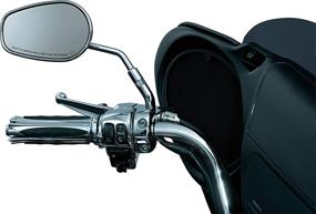 img 2 attached to 🏍️ Enhance Your Harley-Davidson Motorcycle with Kuryakyn 1444 Rear View Side Mirror Stem Extenders - Chrome, 1 Pair