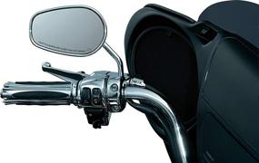 img 1 attached to 🏍️ Enhance Your Harley-Davidson Motorcycle with Kuryakyn 1444 Rear View Side Mirror Stem Extenders - Chrome, 1 Pair