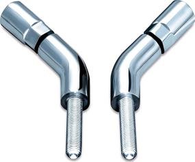 img 3 attached to 🏍️ Enhance Your Harley-Davidson Motorcycle with Kuryakyn 1444 Rear View Side Mirror Stem Extenders - Chrome, 1 Pair