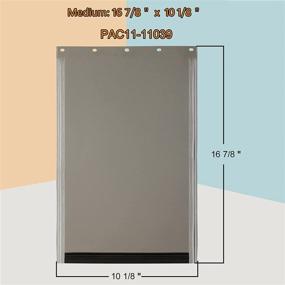 img 2 attached to 🐾 Premium Replacement Flaps for PetSafe Freedom PAC11-11039: Large Dog Door, 10 1/8" x 16 7/8", Weather-Proof and Easy to Install