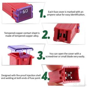 img 1 attached to JCASE Automotive Fuse Kit - 15 Piece for Ford, Chevy/GM, Nissan, and Toyota Pickup Trucks, Cars, and SUVs