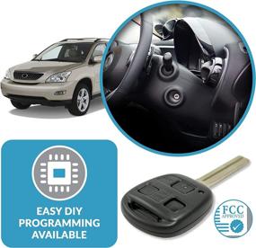 img 1 attached to 🔑 Enhanced Keyless2Go Replacement: New Uncut Keyless Remote Combo Flip Key Fob for FCC HYQ12BBT-Compatible Vehicles